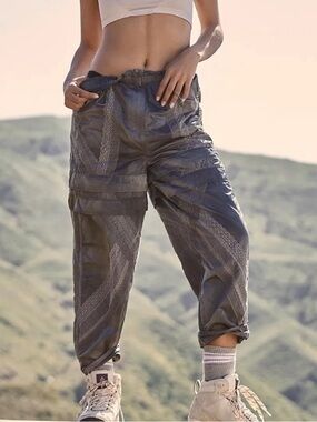 FP Movement by Free People Trailhead Convertible Bandana-Print Cargo Joggers